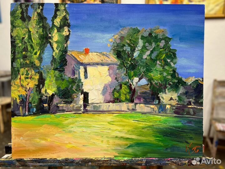 Картина маслом на холсте пейзаж