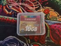 Карта памяти Compact Flash Transcend 16gb 600x