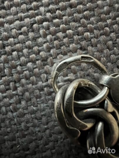 Серебряный браслет мужской бу