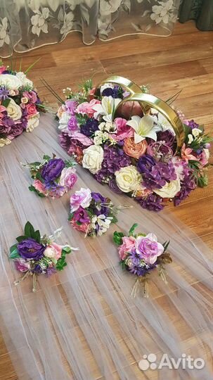 Свадебные украшения на машину