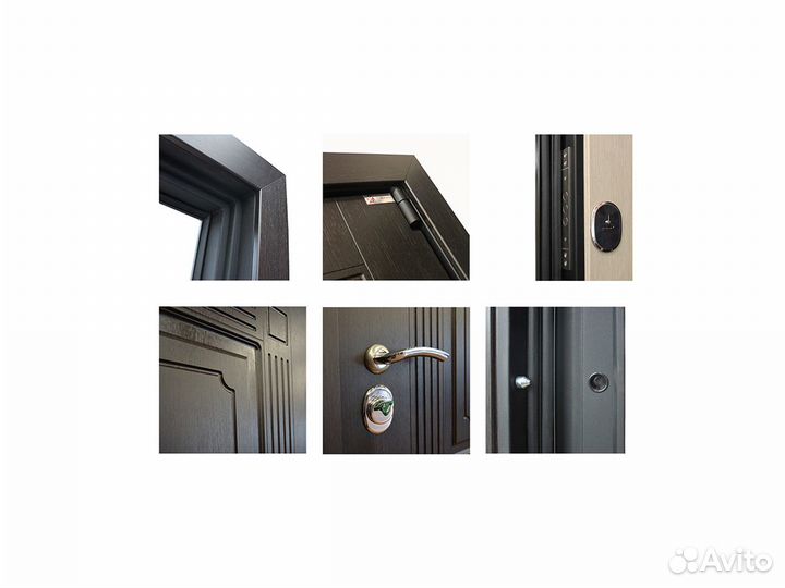 Дверь входная металлическая с зеркалом