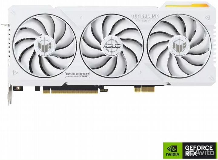 Видеокарта asus nVidia GeForce RTX 4070 Ti Super 16Gb TUF-RTX4070TIS-16G-BTF-white