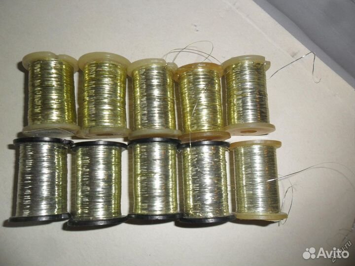 Нитки люрекс в катушках