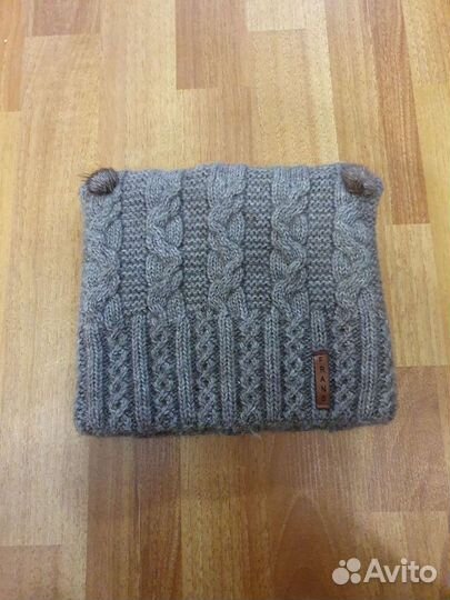 Комплект шапка и снуд женский