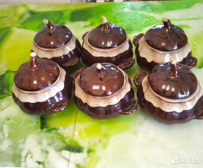 Керамика. Штоф. Горшочки. Шампура