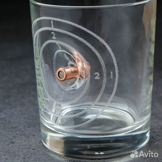2 шт. Стакан 'Непробиваемый', с пулей, для виски