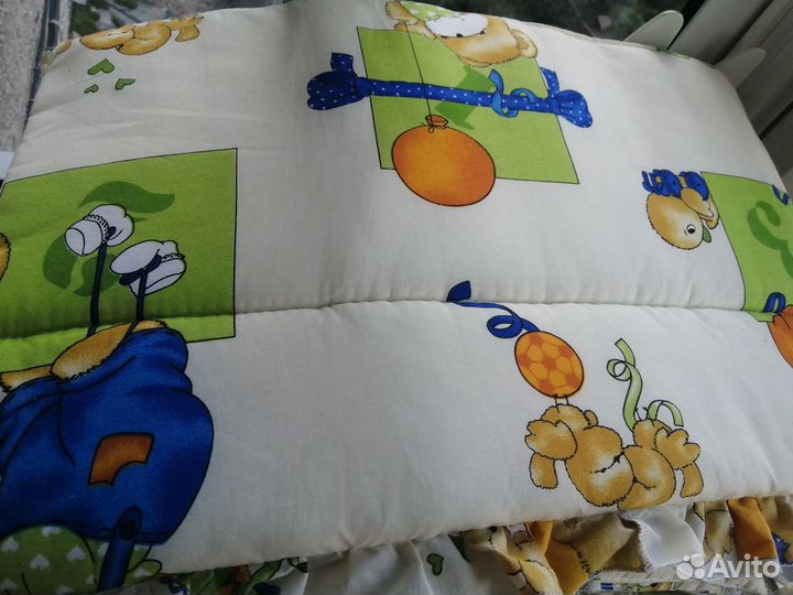 Матрас, бортик, балдахин, одеяло, постельное