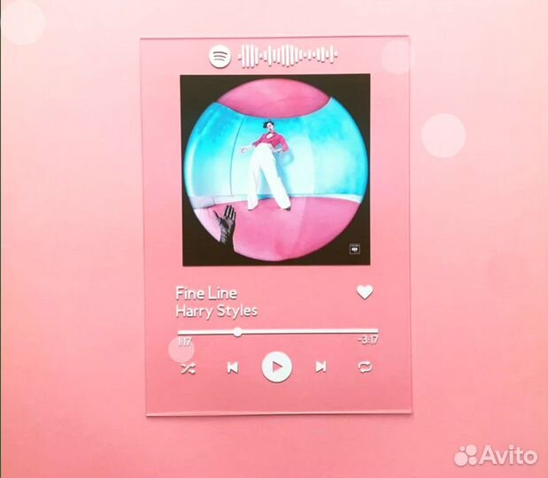 Трек пластинка с музыкой 3мм