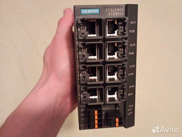 Неуправляемый коммутатор siemens scalance XB108POE