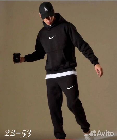 Спортивный костюм мужской Nike теплый на флисе