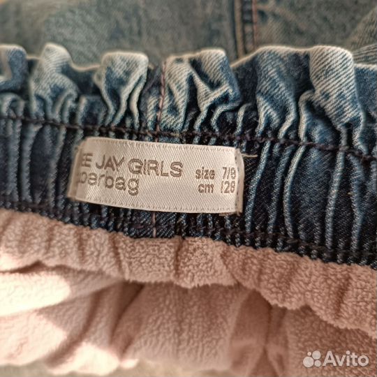 Детские джинсы теплые 128 размера