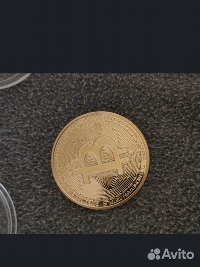 Монета колекционная Биткоин Bitcoin