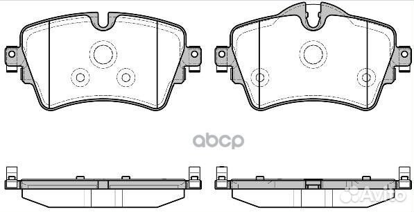 1599 08 колодки дисковые передние BMW 2 F45/F4