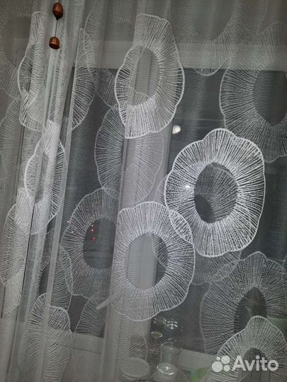 Тюль новая в250 ш300см икеа штора фирменная