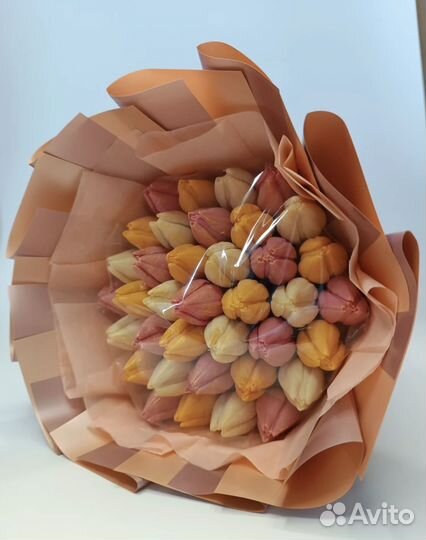 Шоколадные тюльпаны и пионы