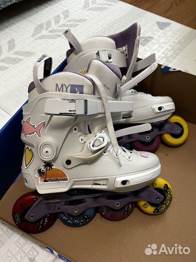 Роликовые коньки взрослые Powerslide Next Grey 80