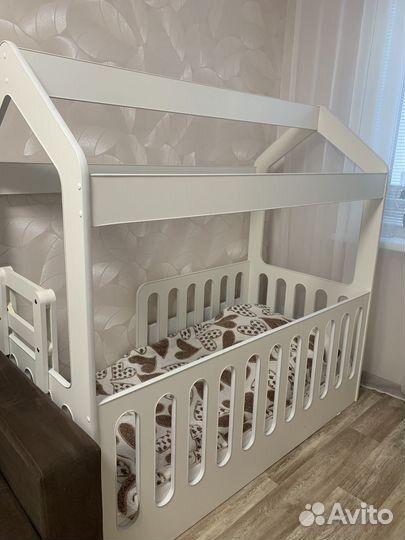 Детская кровать 80 160 домик