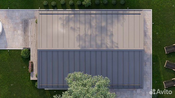 Дом каркасный Фахверк 54 м2