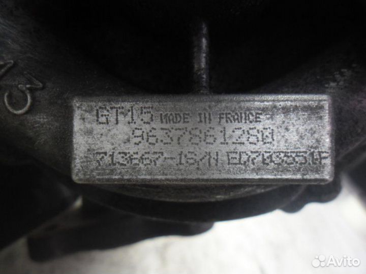 Б/У Б/У Турбина 2.0HDI GT15 9637861280 Peugeot