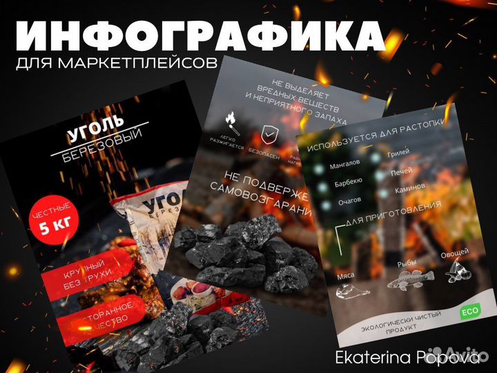 Инфографика для маркетплейсов/Дизайн фото