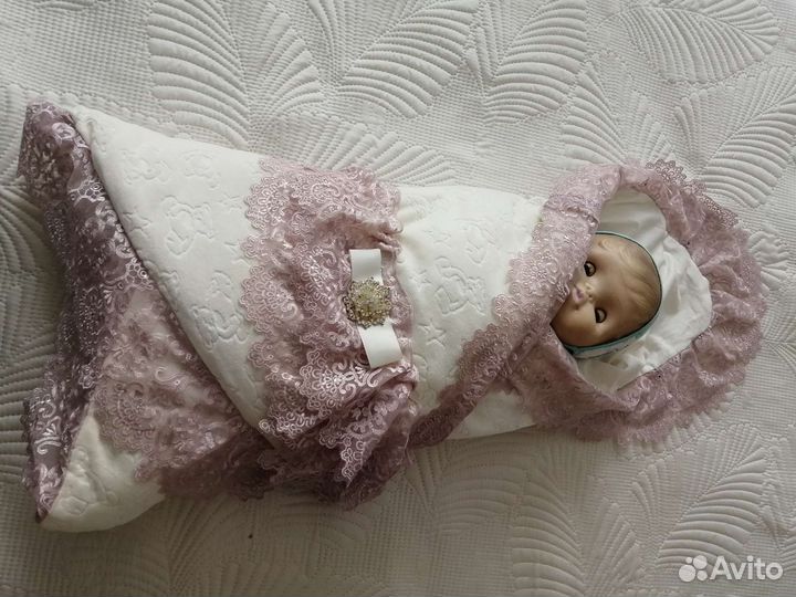 Конверт на выписку для девочки зима