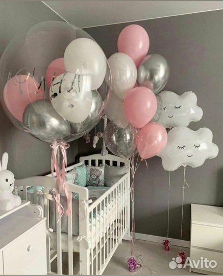 Воздушные шары на выписку из роддома
