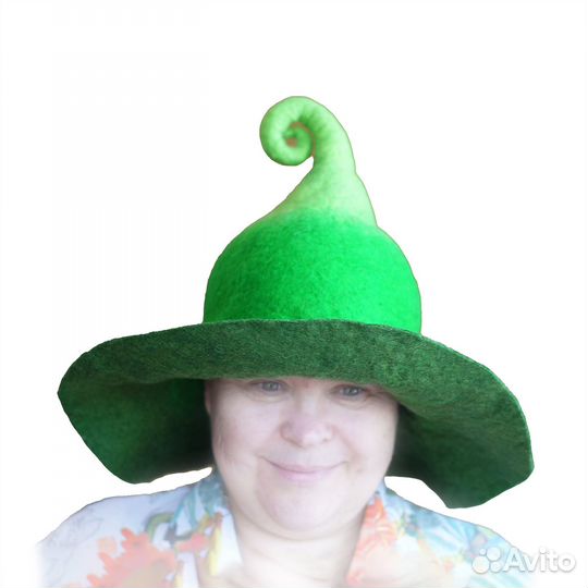 Шапка для бани из шерсти