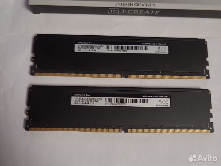 DDR5 64GB 32GB*2 Оперативная память