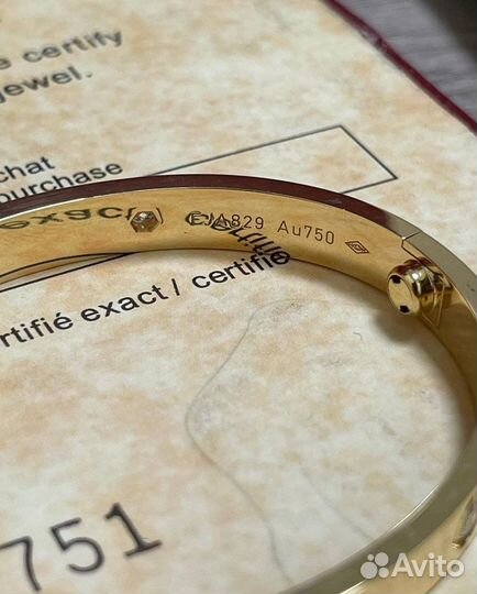 Золотой браслет Cartier 31 гр 0.4 ct