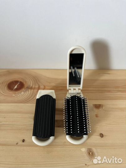 Расческа складная массажная с зеркалом