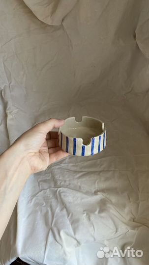 Керамическая пепельница ручной работы