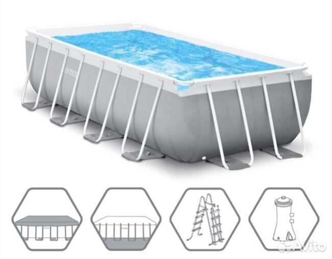 Каркасный бассейн Prism Frame 488х244х107см v.1.1