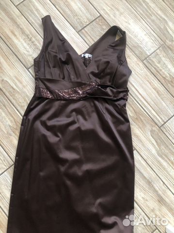 Платье атласное