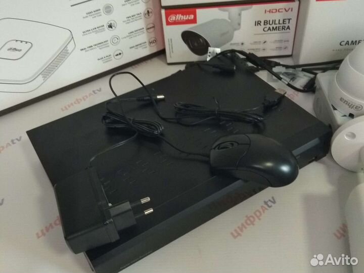 Комплект видеонаблюдения 4\1Мп Dahua 13 камер zoom