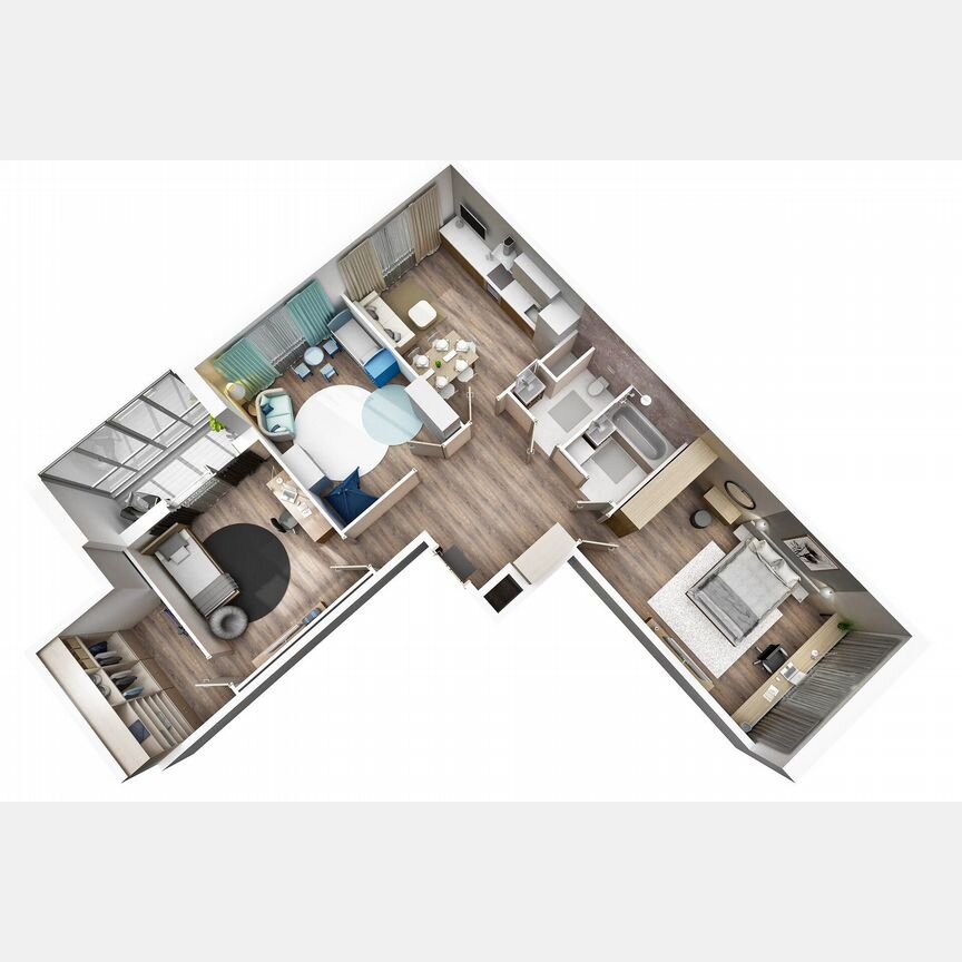 3-к. квартира, 95,1 м², 6/8 эт.