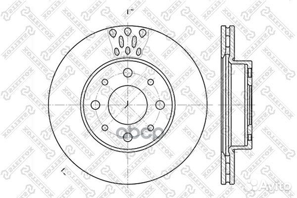 6020-2331V-SX диск тормозной передний Fiat Pal