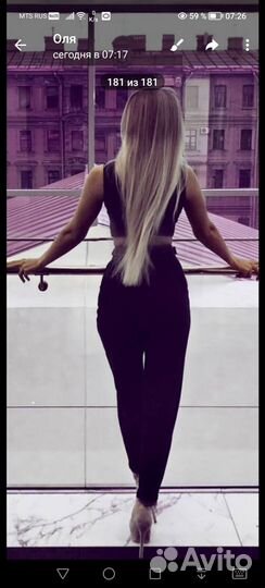 Комбинезон джинсовый женский xxs, б/у