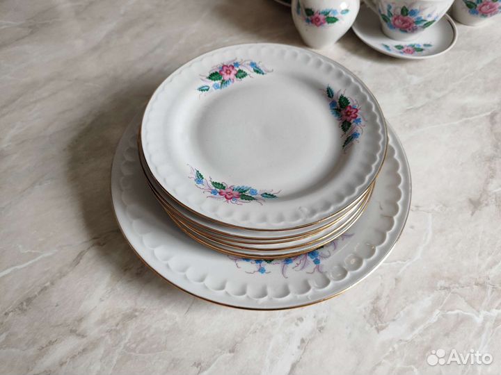 Чайный фарфоровый сервиз