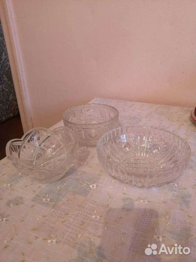 Хрустальные вазочки
