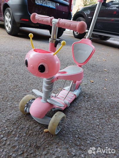 Самокат детский для девочки бу