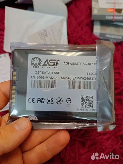 Новые Ssd диски 128,256,500,512 гб