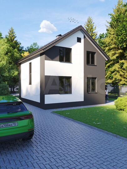 Коттедж 110 м² на участке 8 сот.