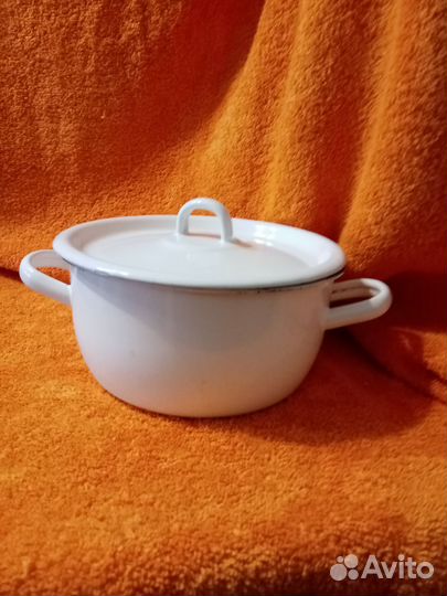 Чайник кастрюля друшлаг эмалированный СССР