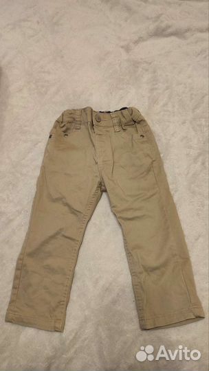 Брюки чинос для мальчиков бежевые