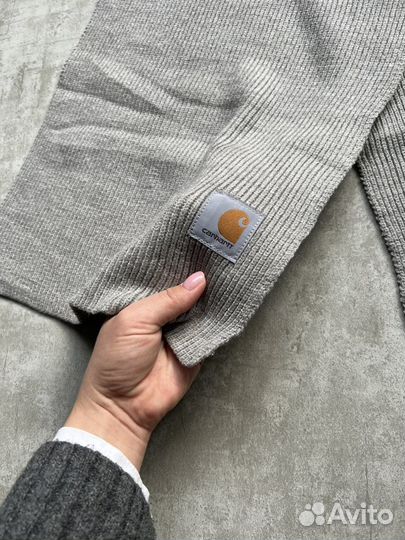 Шарф carhartt wip серый