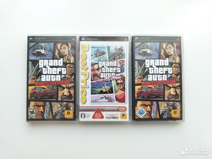 Коллекция редких дисков GTA Rockstar Games для PSP