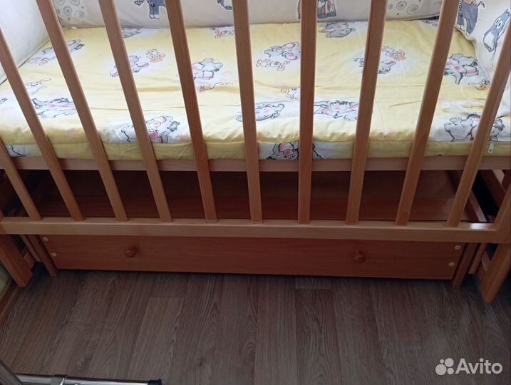 Матрас детский 120 60 с простыней на резинке