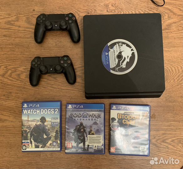 Sony playstation 4 slim 1tb с играми