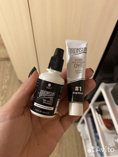 Краска для бровей bronsun и оксид bronsun