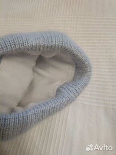 Шапка бини новая ангора